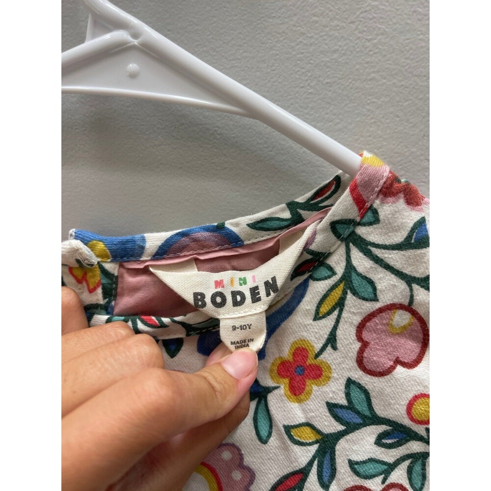 Mini Boden Floral Long Sleeve Dress 9/10 - Picture 3 of 3